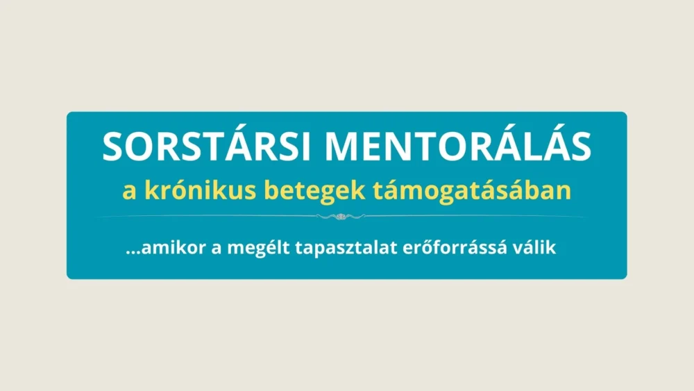 Sorstársi mentorálás - Egészségügyi mentor tanfolyam
